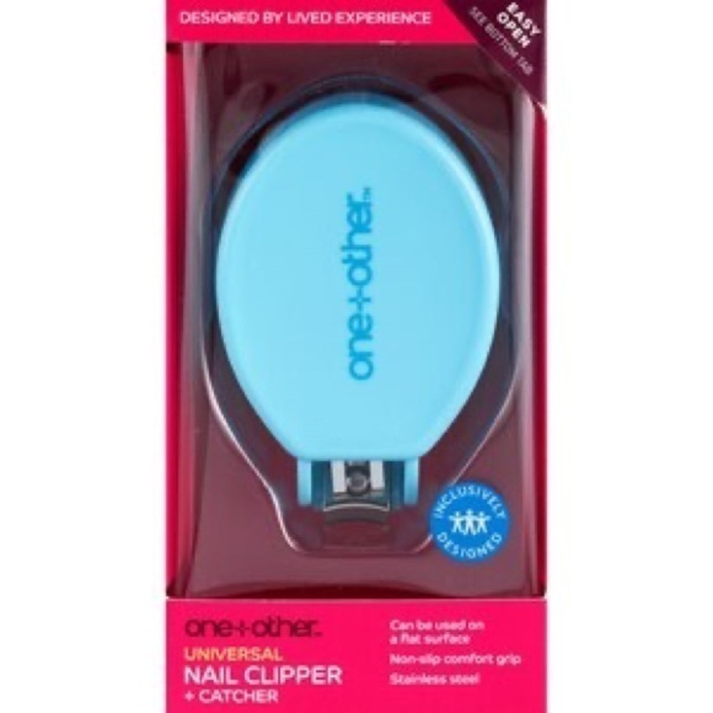 Blue Universal Nail Clipper + Catcher